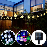 Cordão LED Solar Impermeável Jardim [DECORAÇÃO NATAL ANO NOVO]