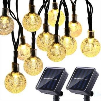 Cordão LED Solar Impermeável Jardim [DECORAÇÃO NATAL ANO NOVO]
