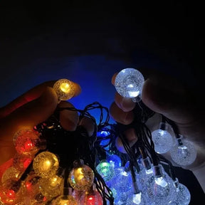 Cordão LED Solar Impermeável Jardim [DECORAÇÃO NATAL ANO NOVO]