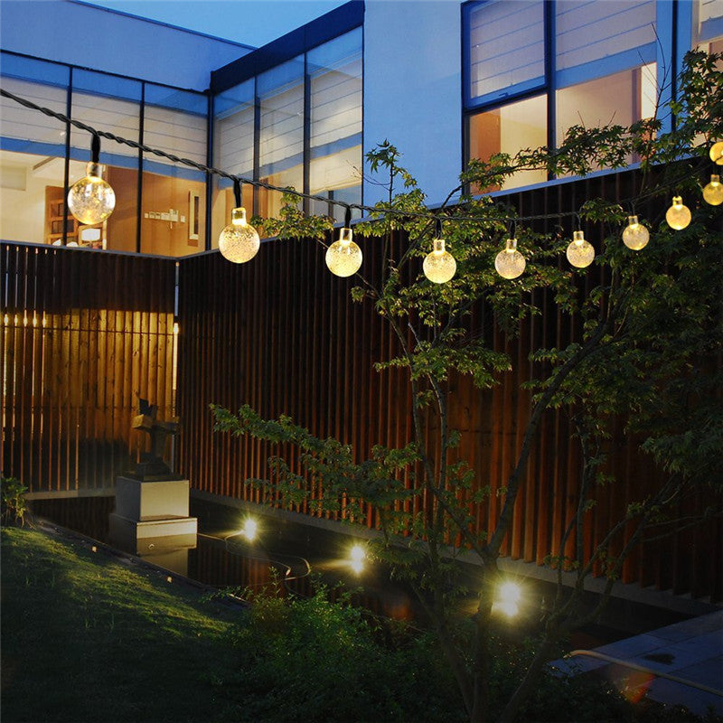Cordão LED Solar Impermeável Jardim [DECORAÇÃO NATAL ANO NOVO]