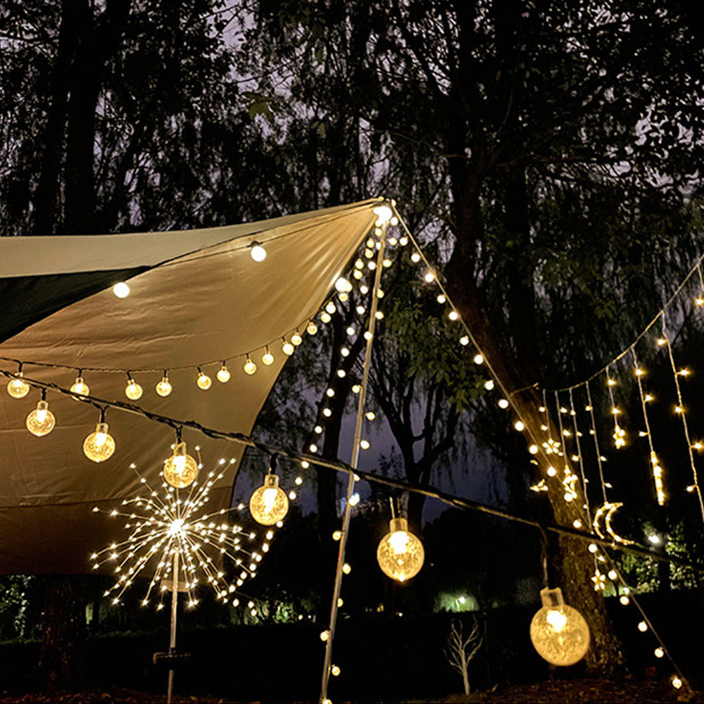 Cordão LED Solar Impermeável Jardim [DECORAÇÃO NATAL ANO NOVO]
